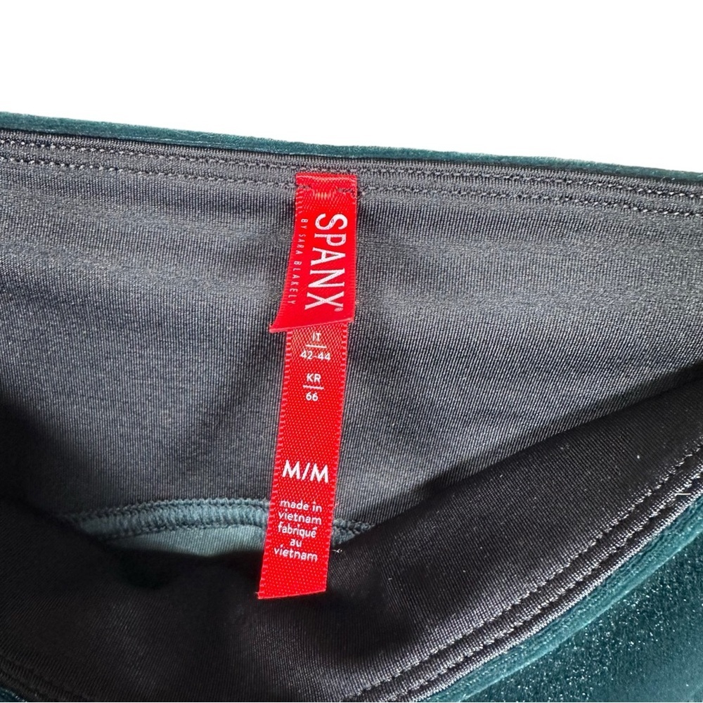 SPANX Velvet Tummy Control Malachite High Rise Leggings - Picture 9 of 10